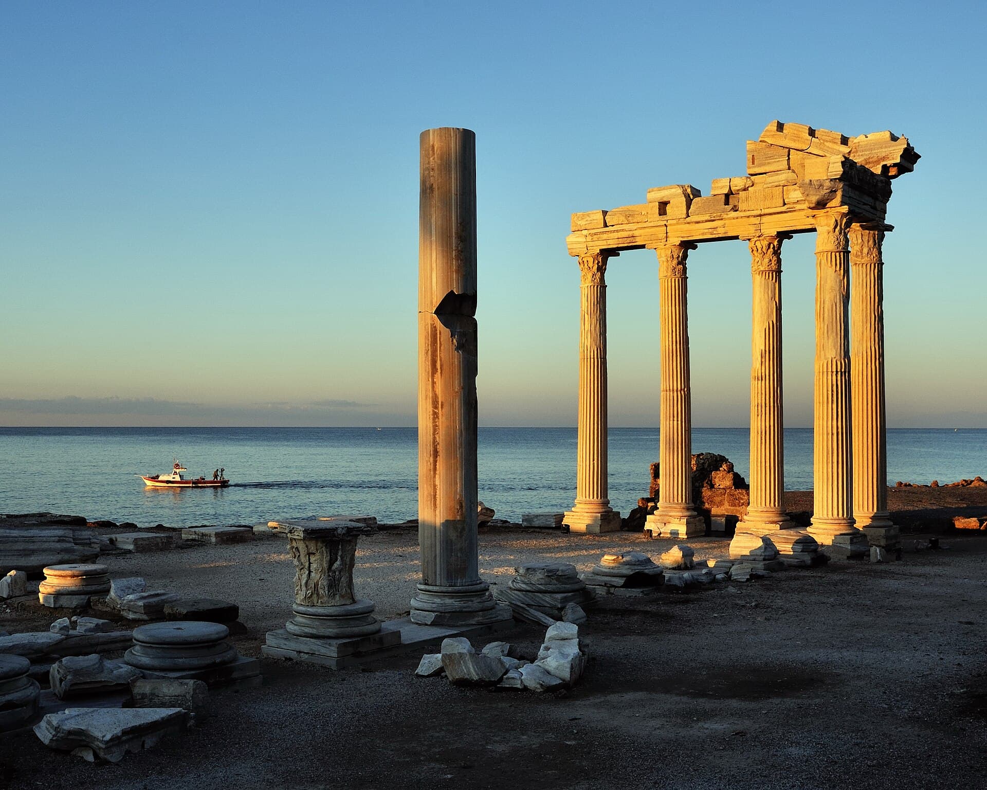 The Temple of Apollo by the sea in Side